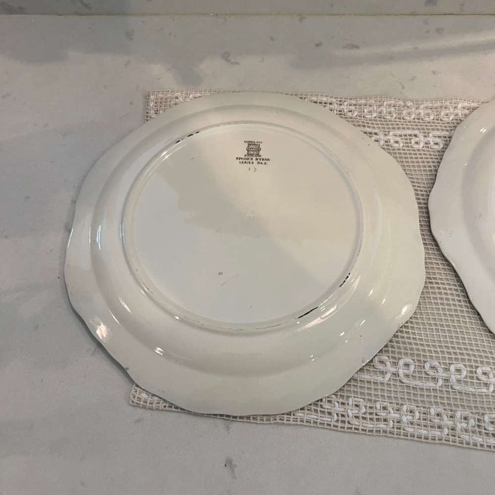 2 Copeland Spode Pattern Byron divided plates - Picture 9 of 9